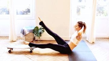 glider workout great beginner ABS, CORE Skater by Gone Adventuring