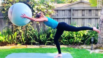 Mat Fit ball LIVE replay, Monday Mash-up, Tone & Flow.