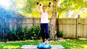 Weighted HIIT Workout with Bosu ball by Gone Adventuring