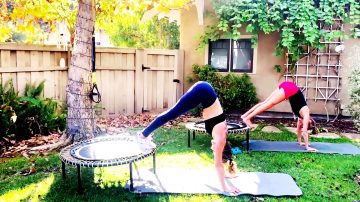 Core on Fire Trampoline Workout Class, 20-20-10 by Gone Adventuring