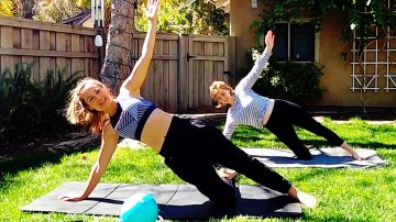Prenatal Pilates Workout, Full Body Flow at 12 Weeks by Gone Adventuring