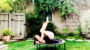 Barefoot Carefree Cardio: Easy, Breezy Trampoline Workout from home! by Gone Adventuring