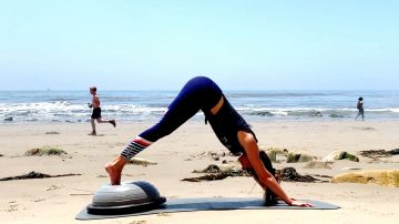 Bosu on the Beach, Full Ab workout routine, Rock your Core, Day 16 by Gone Adventuring