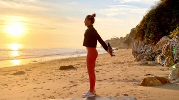 Sandy Stretch at Sunset, Whole Body Flexibility, Length & Recovery
