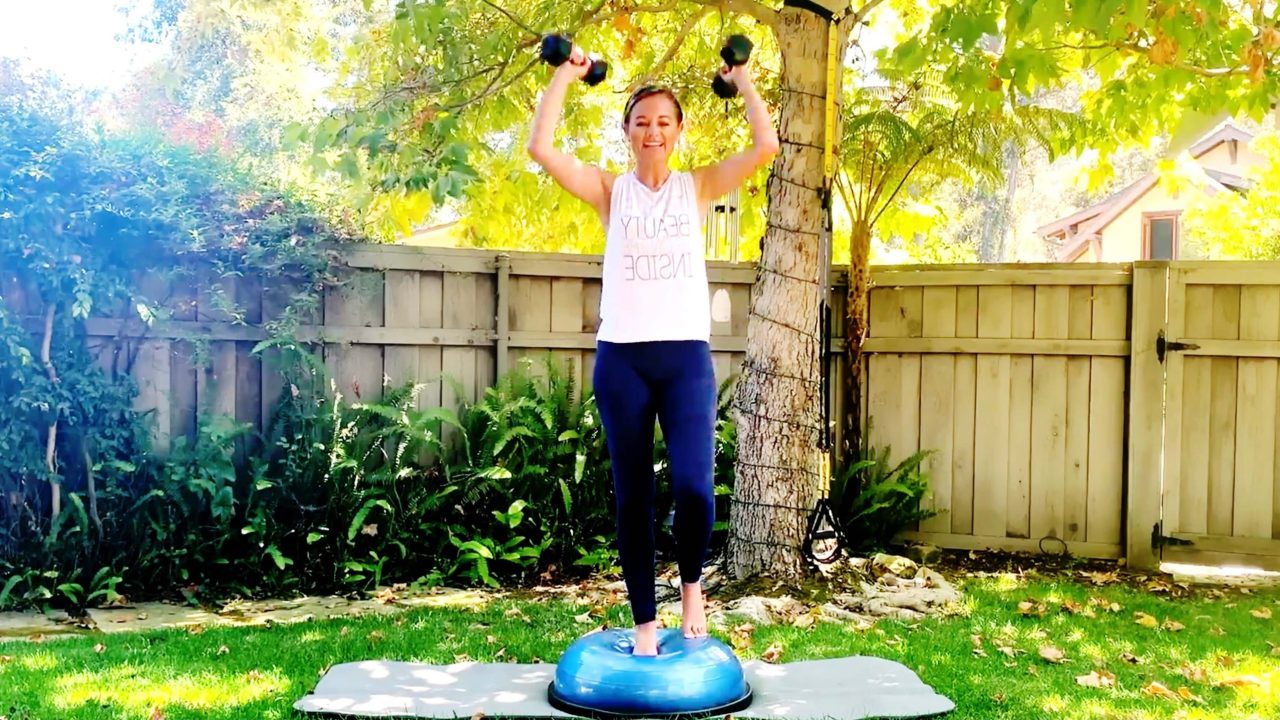 Weighted HIIT Workout with Bosu ball by Gone Adventuring