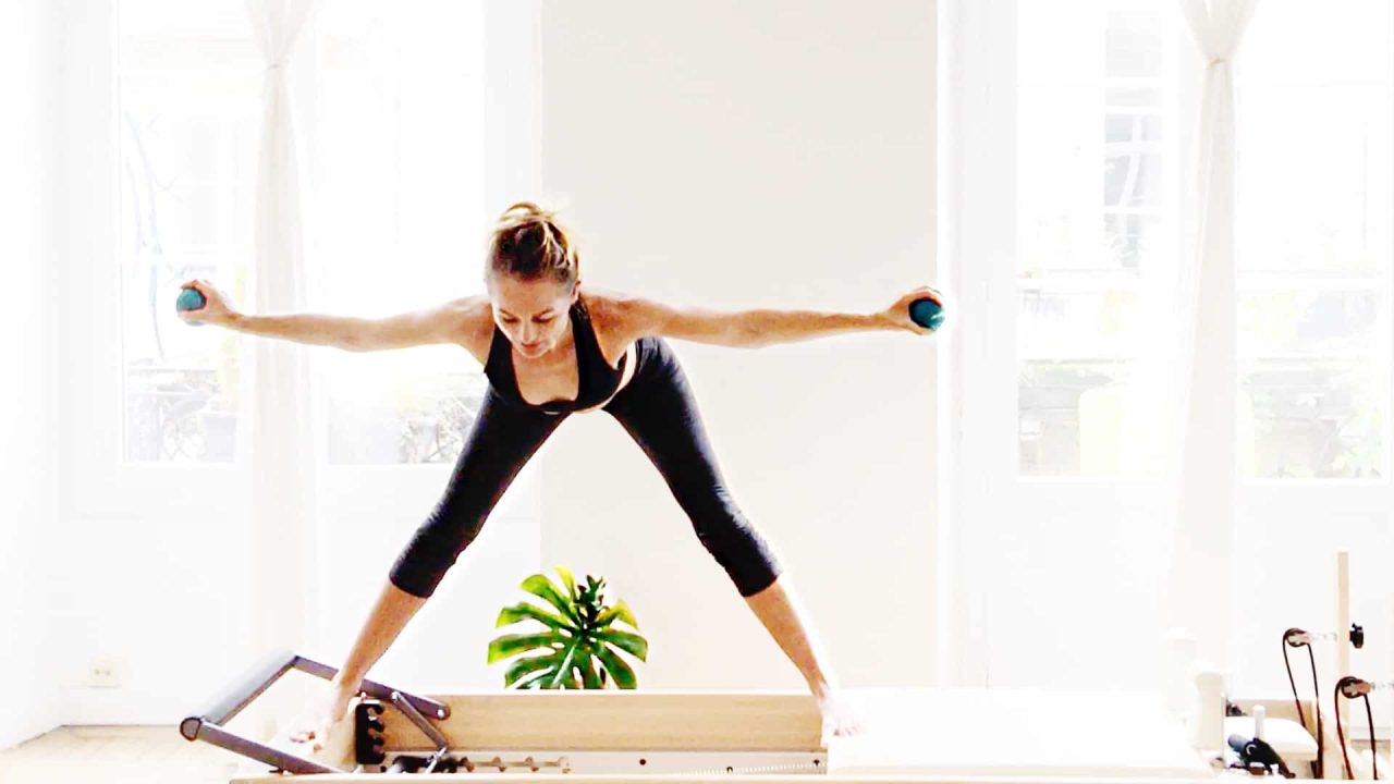 quick lower body workout Energizer Glider Reformer by Gone Adventuring