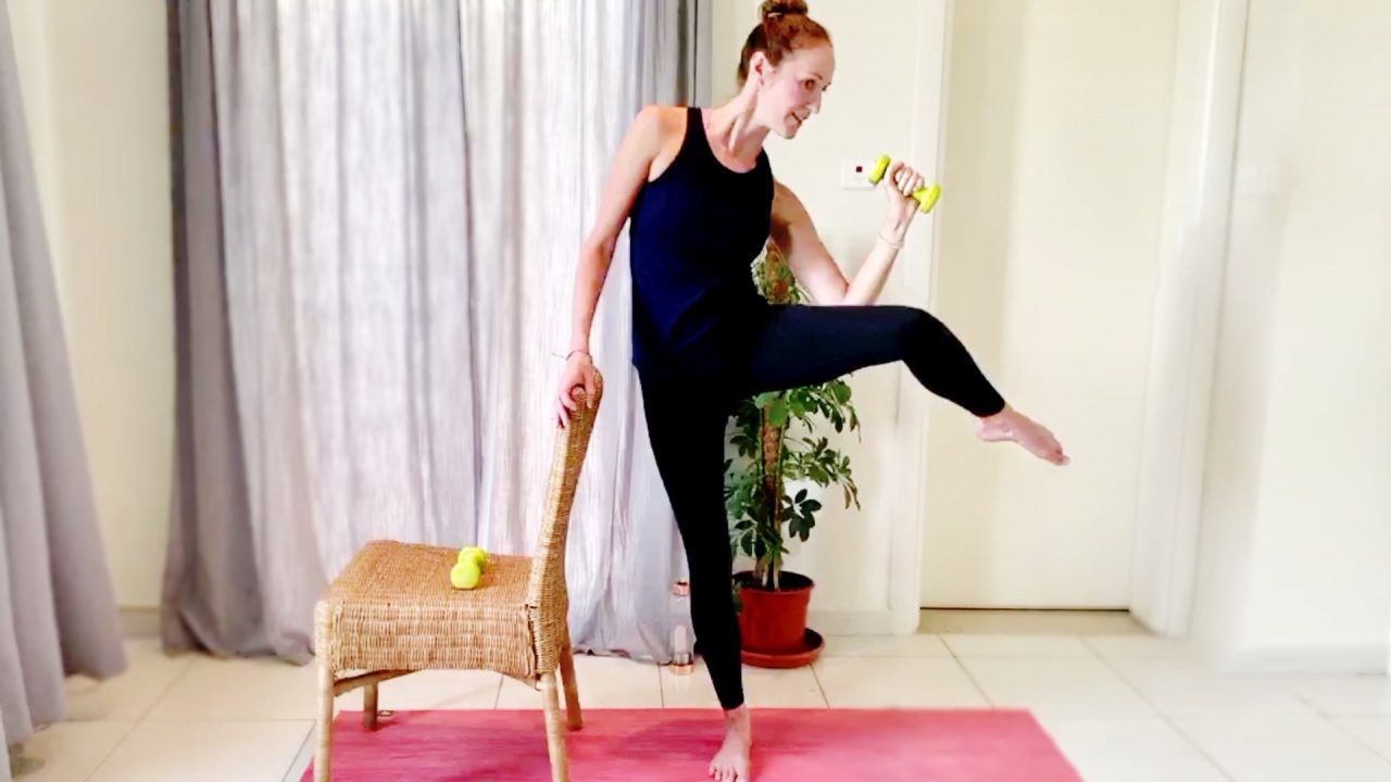 Booty Barre at Home workout with Vicky, Live Replay on Gone Adventuring