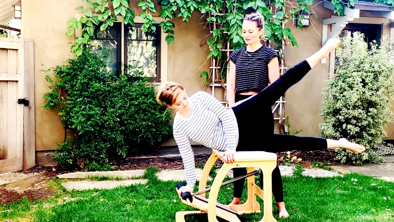 Prenatal Pilates videos - Chair & TRX Lower Body Combo at 20 weeks by Gone Adventuring