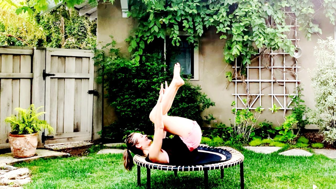 Barefoot Carefree Cardio: Easy, Breezy Trampoline Workout from home! by Gone Adventuring