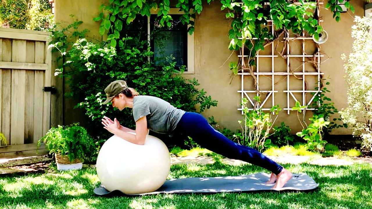 Tight, Toned & Lifted Core Planks on the Fit Ball, Rock your Core, Day 15 by Gone Adventuring