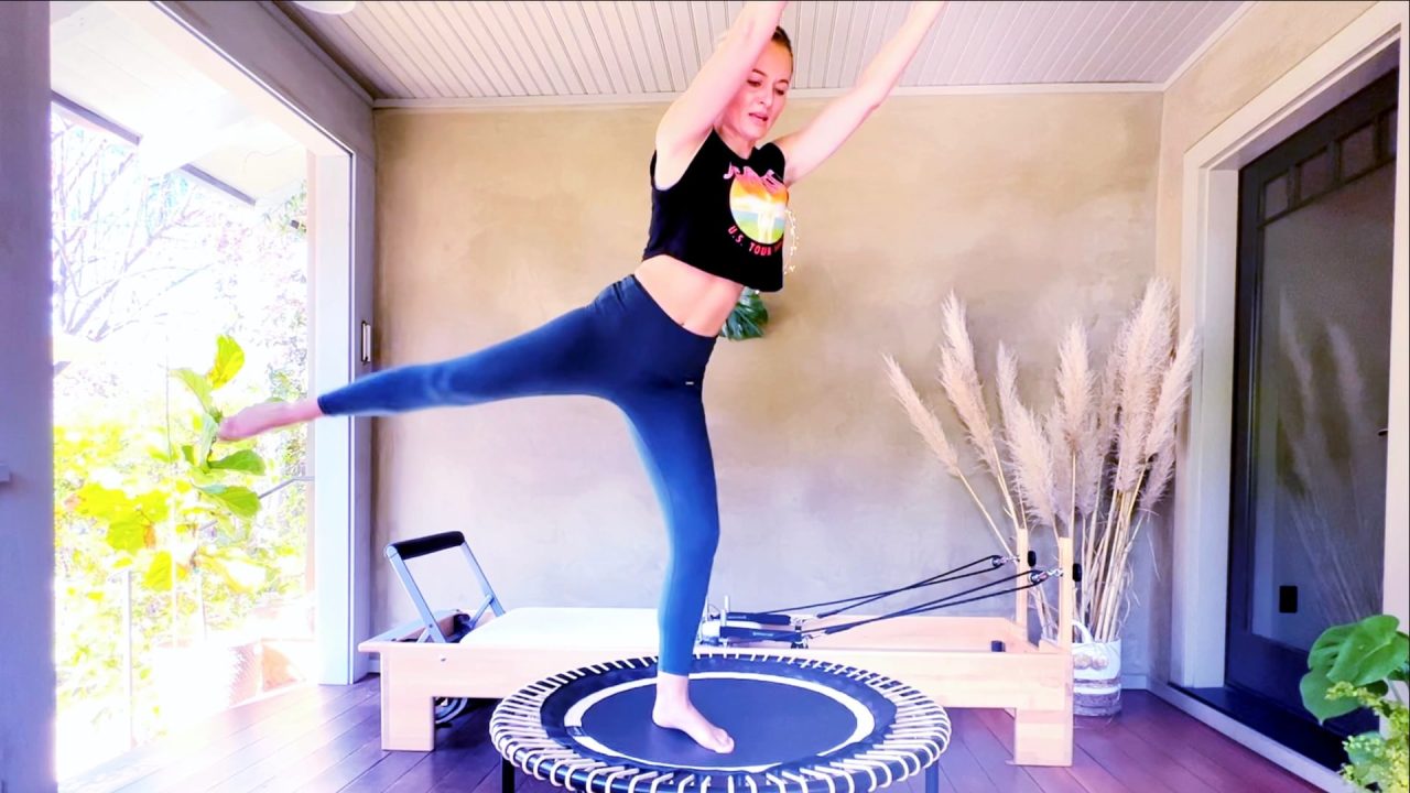 Ballet Inspired Trampoline, Leg Shaper and Cardio Cleanser