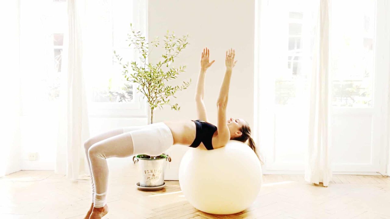 Total body stronger FIT Ball Pilates workout video